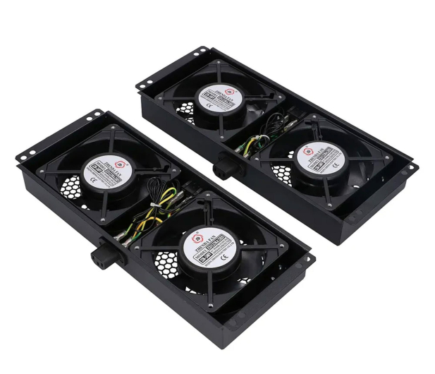 ExtraLink  Wentylator do szaf 19" 230V 350x320x50mm (czarna) - 1323265 - zdjęcie 3